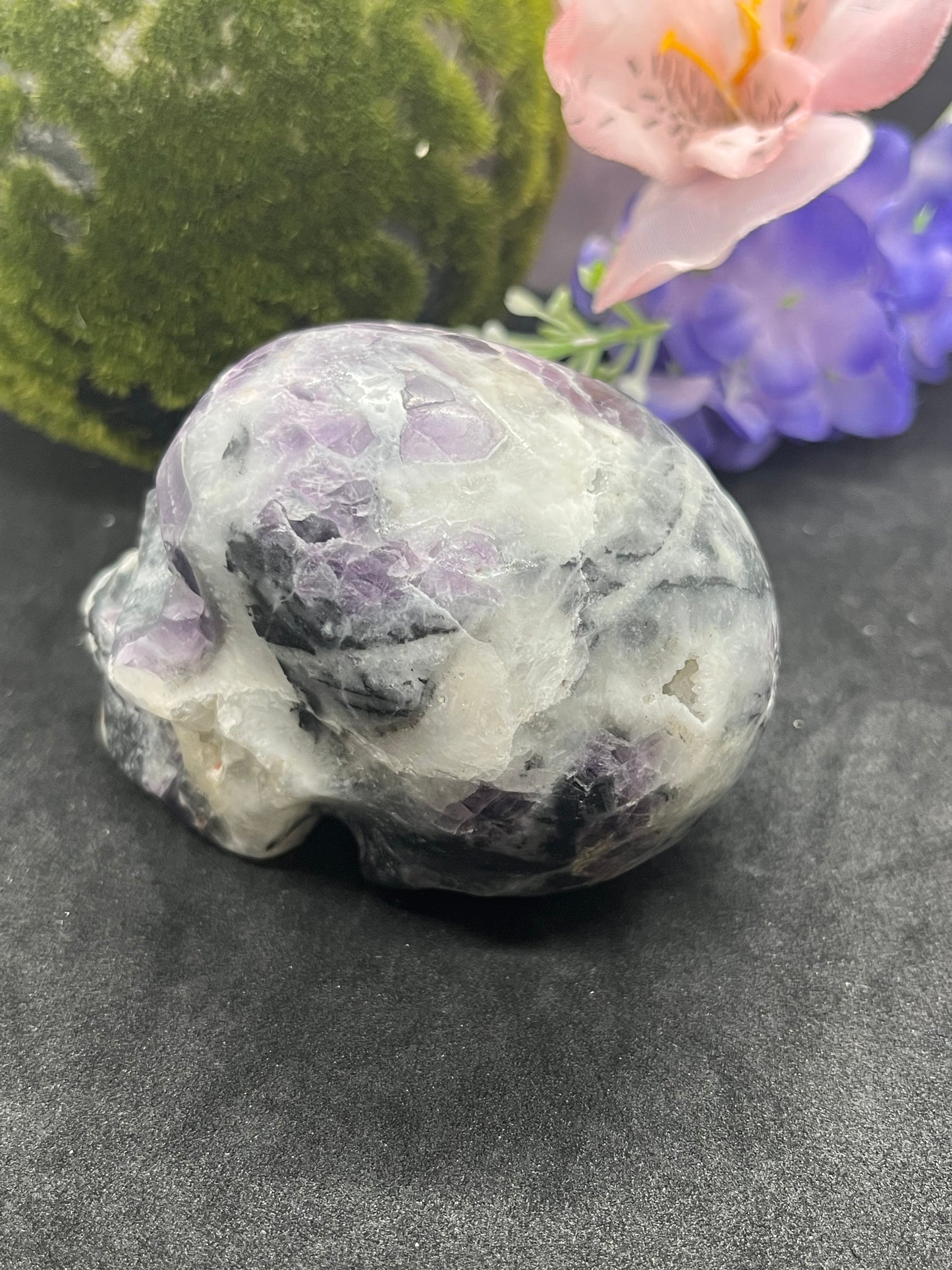 Sphelarite & Fluorite Skull