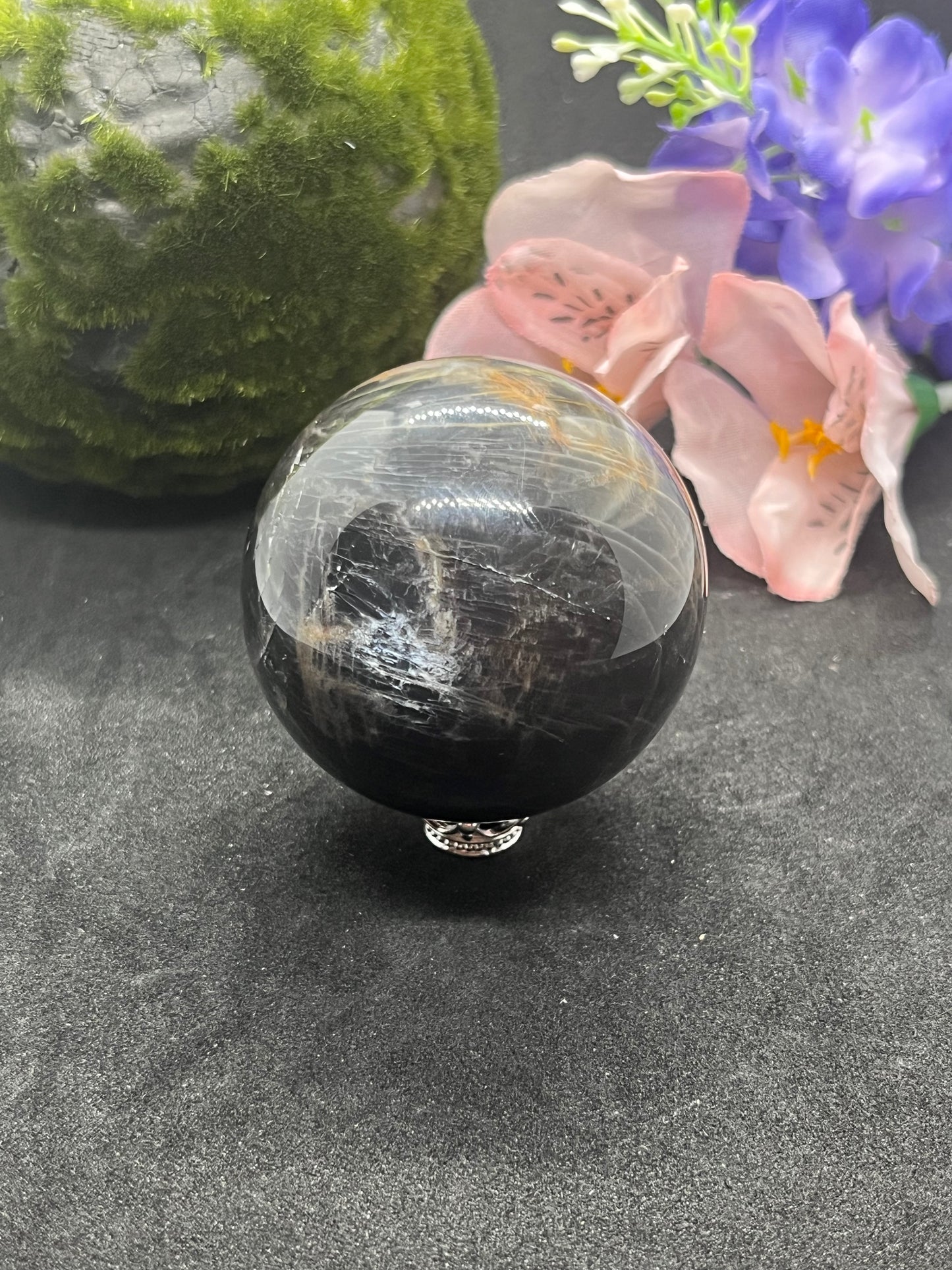 Black Moonstone Sphere