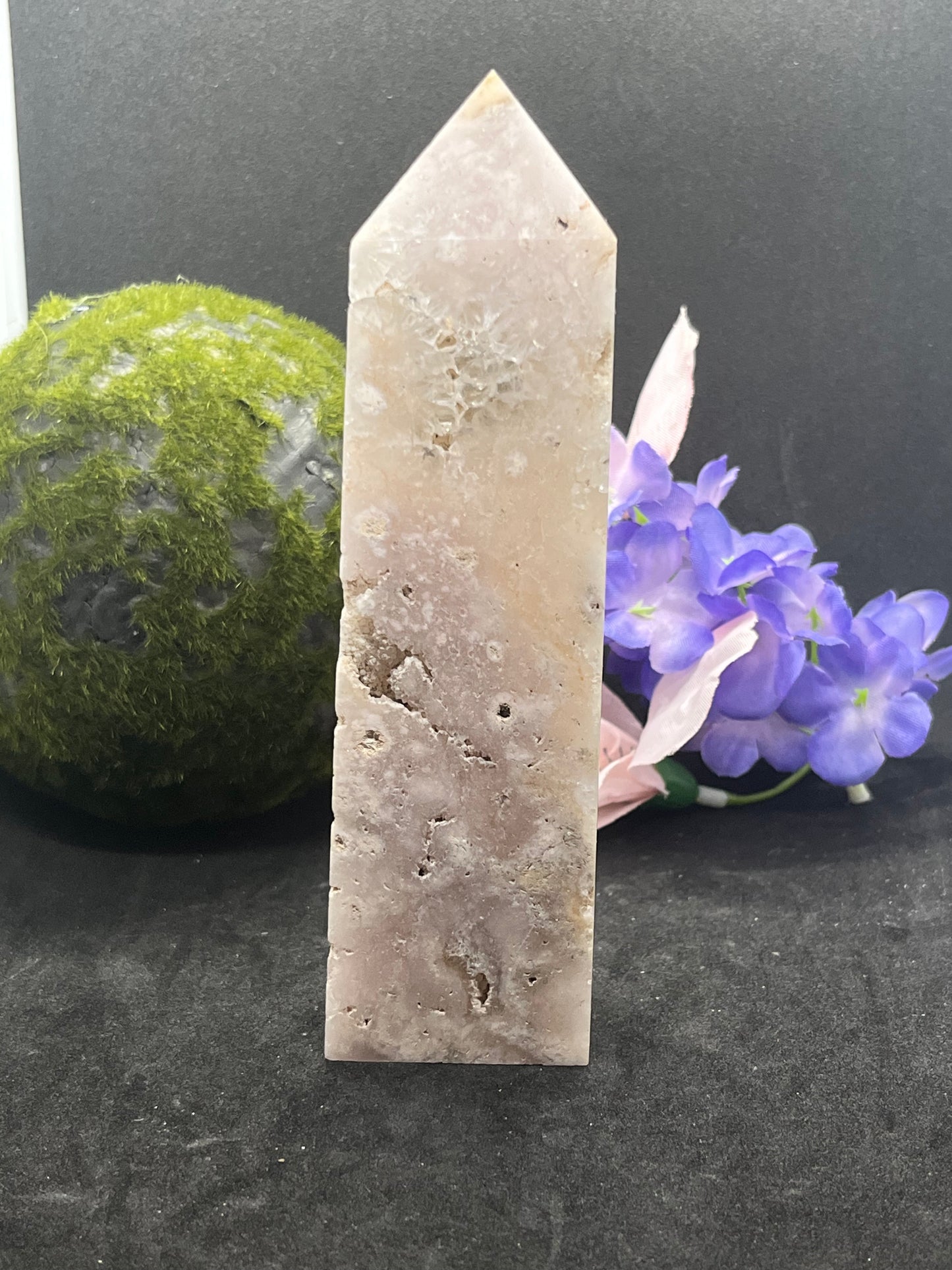 Pink Amethyst/Flower Agate Tower