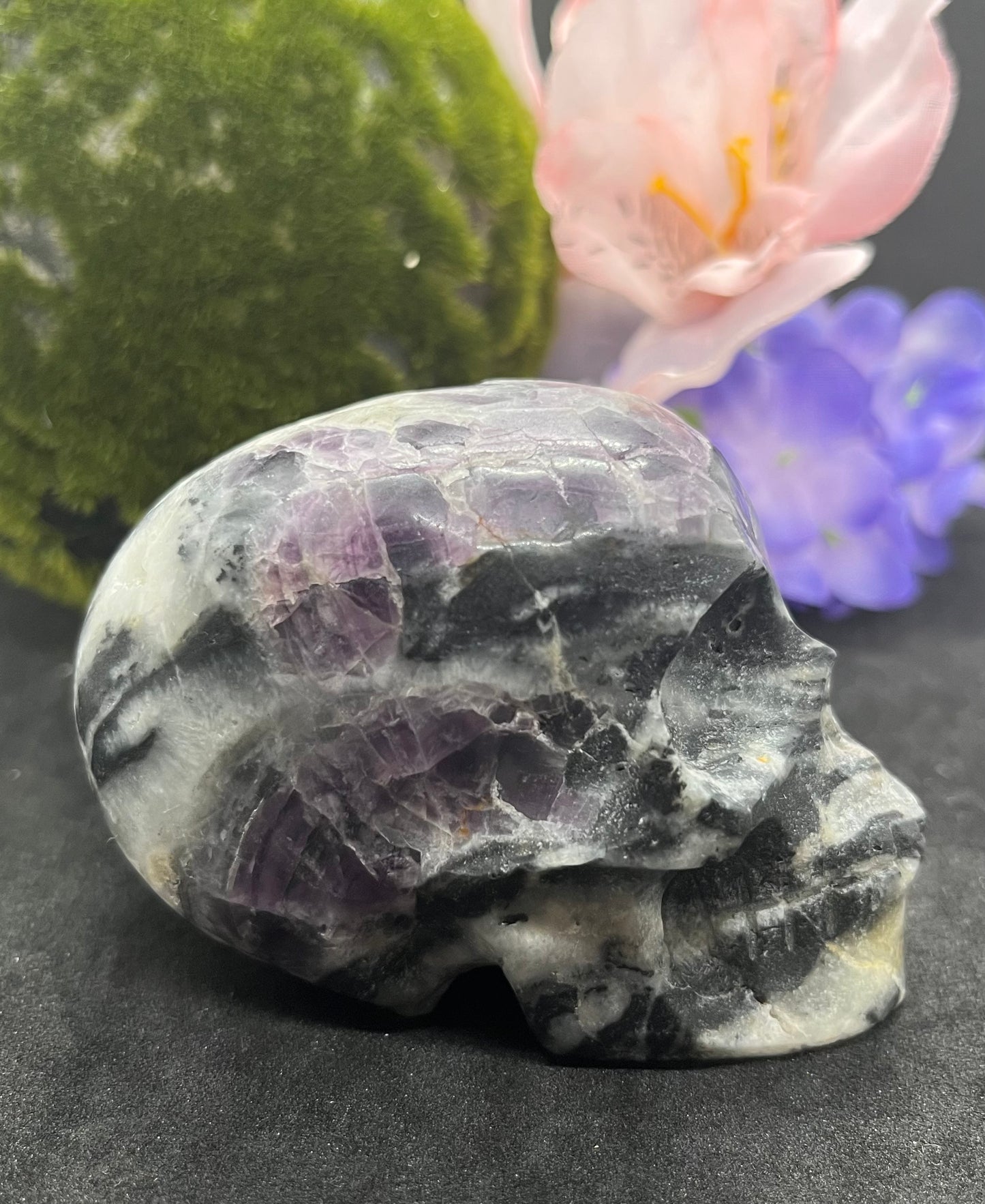 Sphelarite & Fluorite Skull