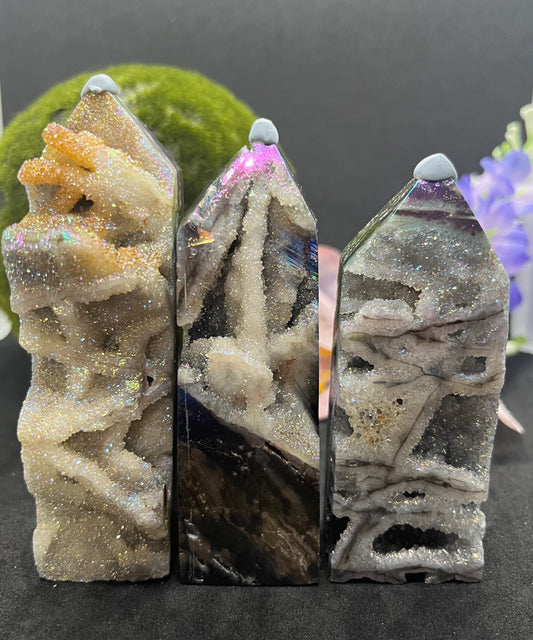 Aura Sphelarite Points