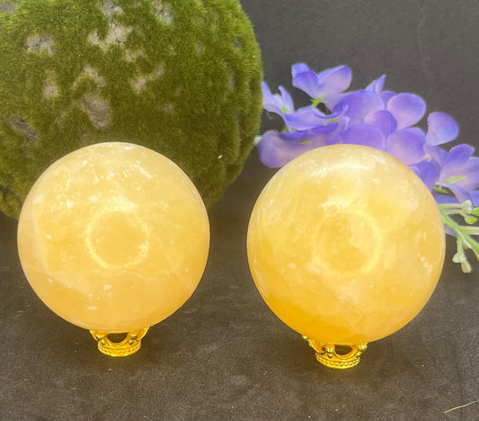 Orange Calcite Sphere