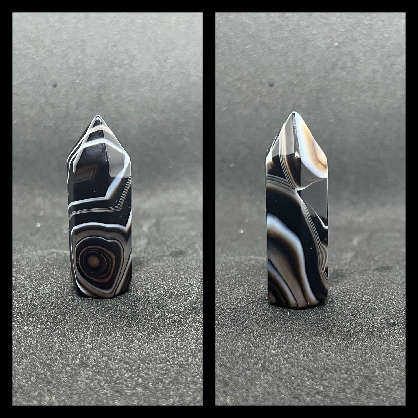 Mini Black Banded Agate points