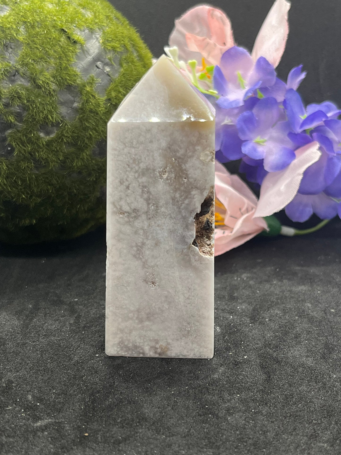 Pink Amethyst/Flower Agate Tower