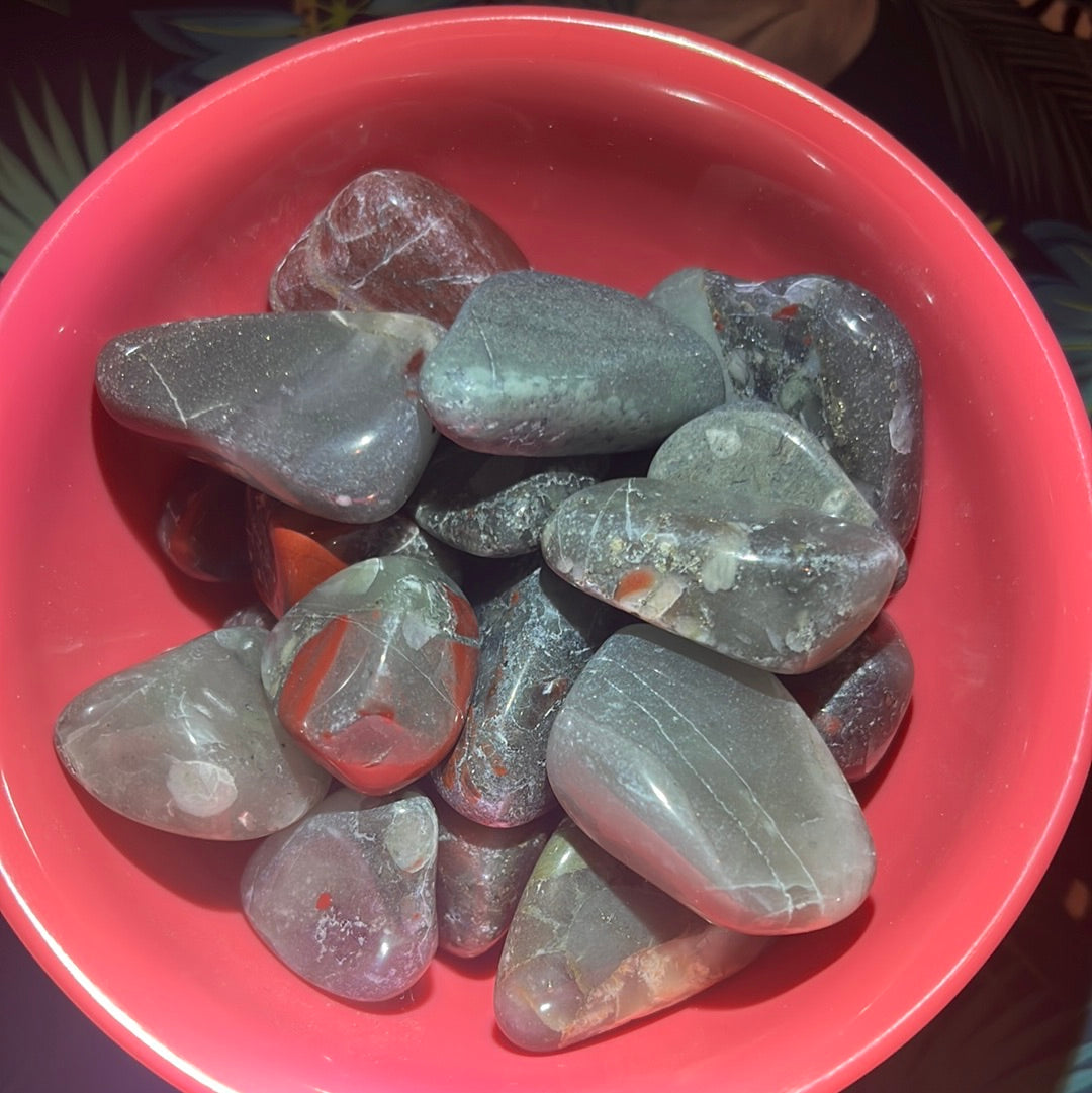 African Bloodstone Tumbles