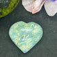 Ruby kyanite in Fuchsite Hearts