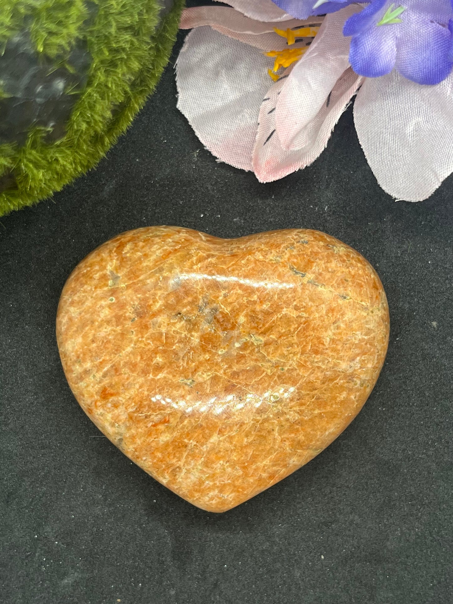 Peach Moonstone Hearts