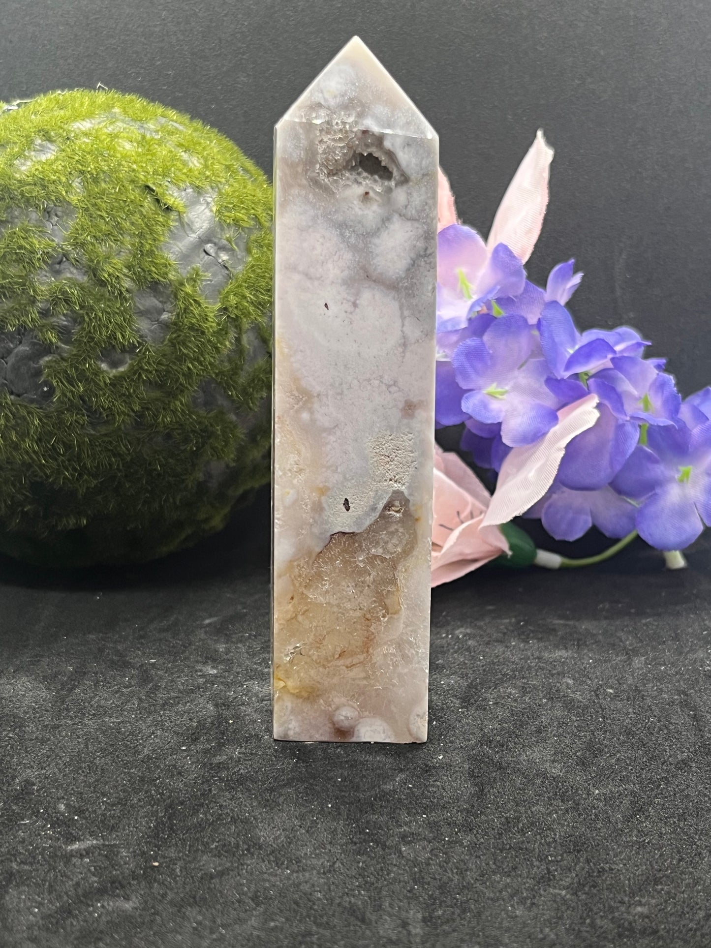 Pink Amethyst/Flower Agate Tower