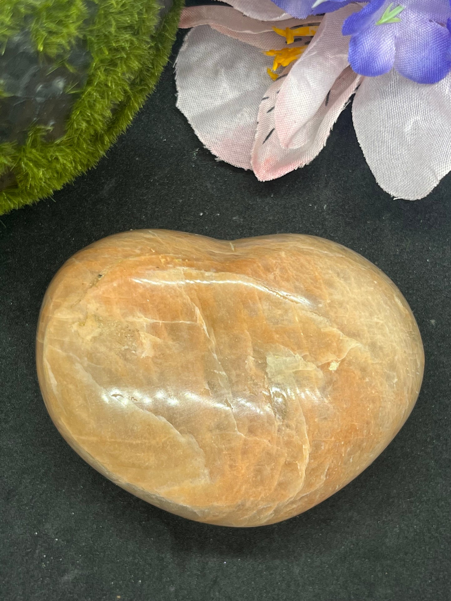 Peach Moonstone Hearts