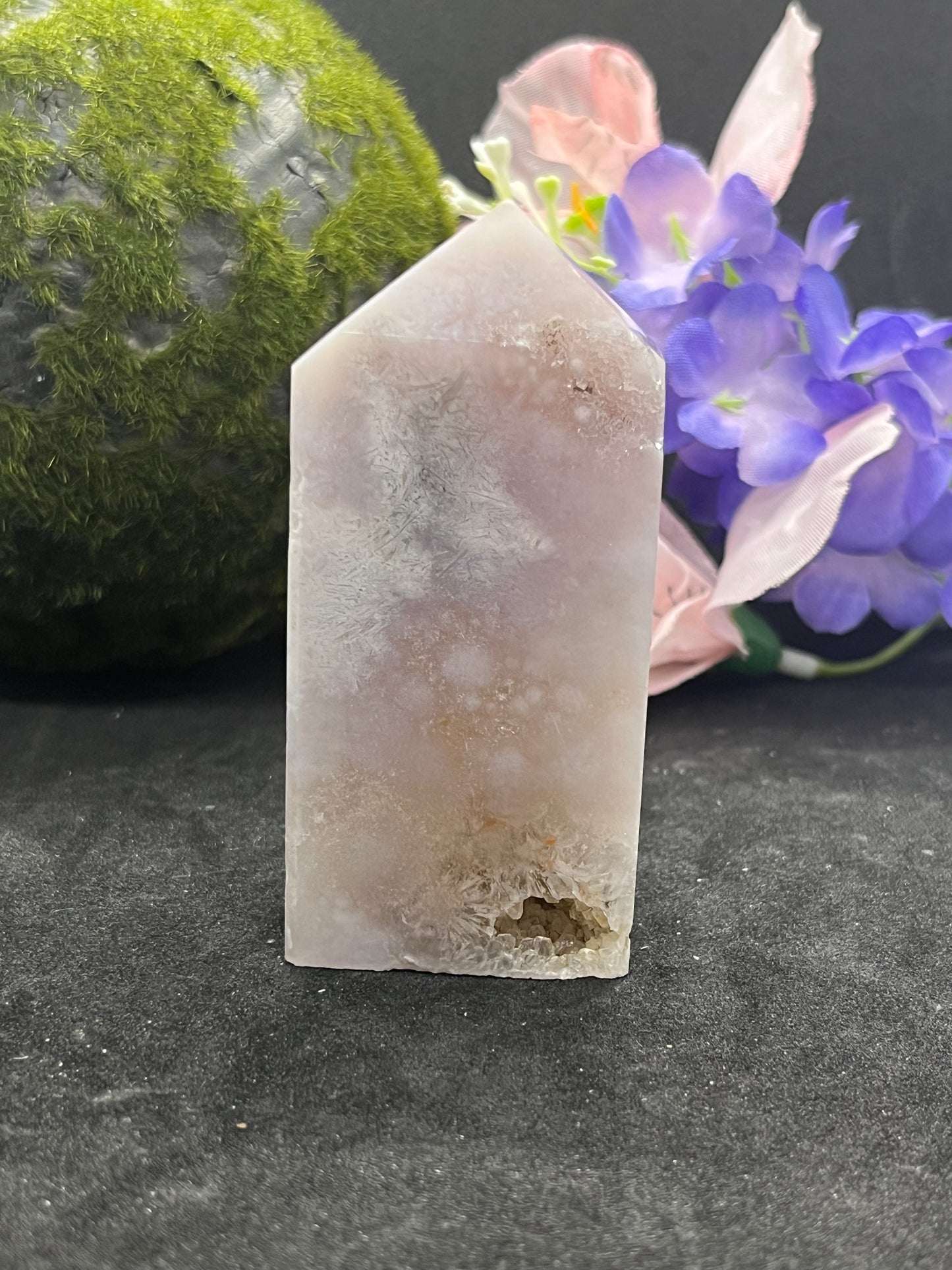 Pink Amethyst/Flower Agate Tower