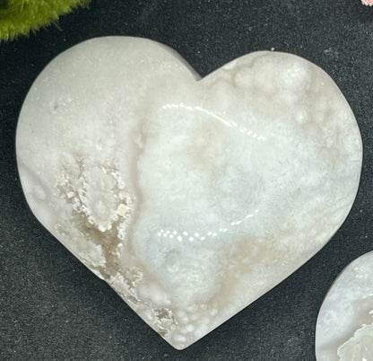Flower Agate Heart