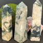 Moss Agate Obelisk