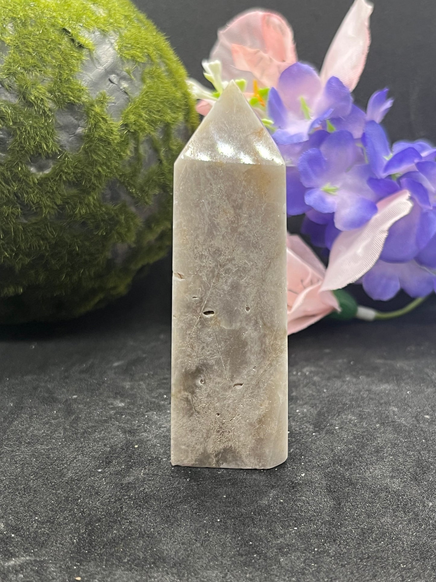 Pink Amethyst/Flower Agate Tower