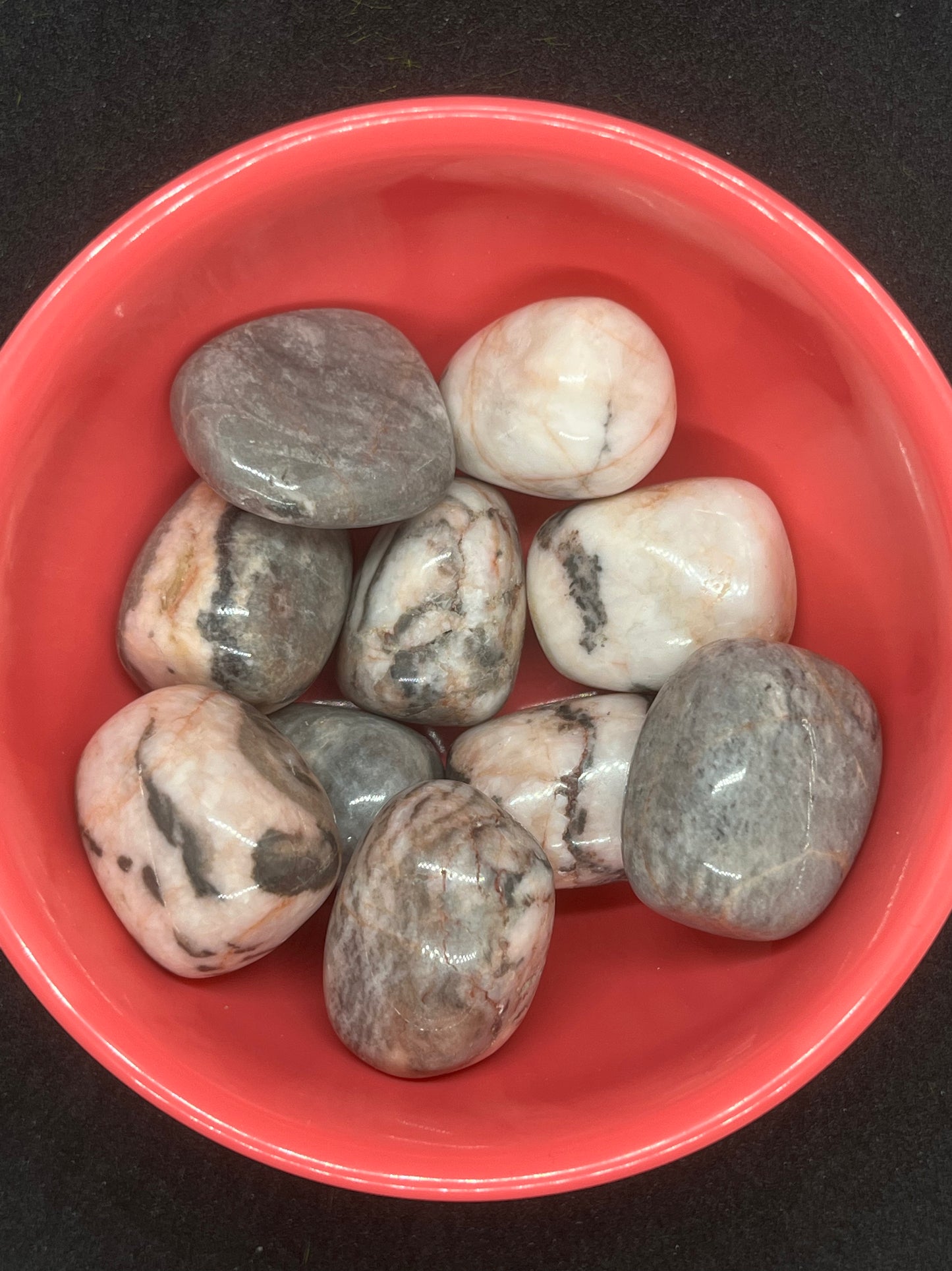 Pink Zebra Jasper Tumbles