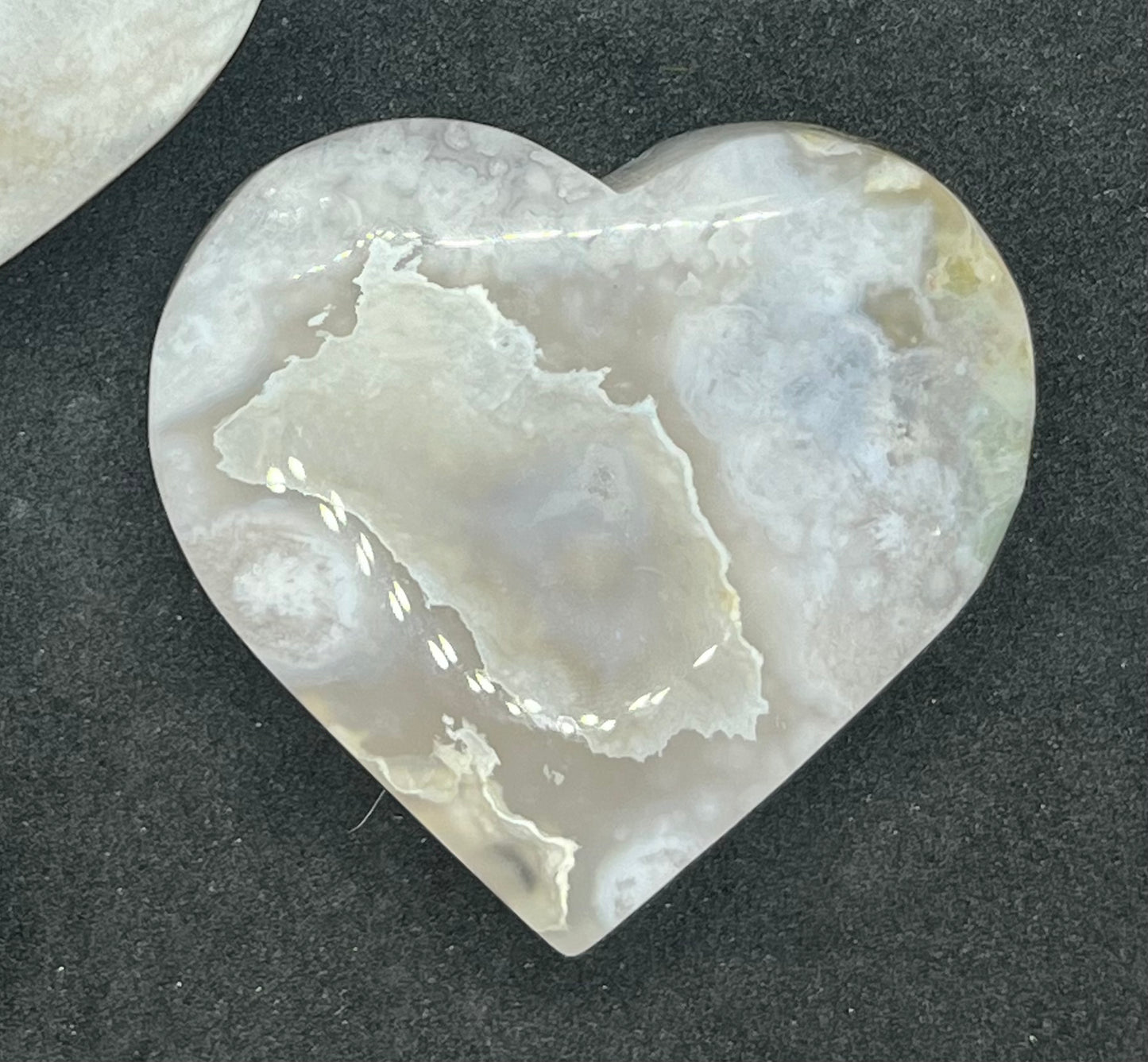Flower Agate Heart