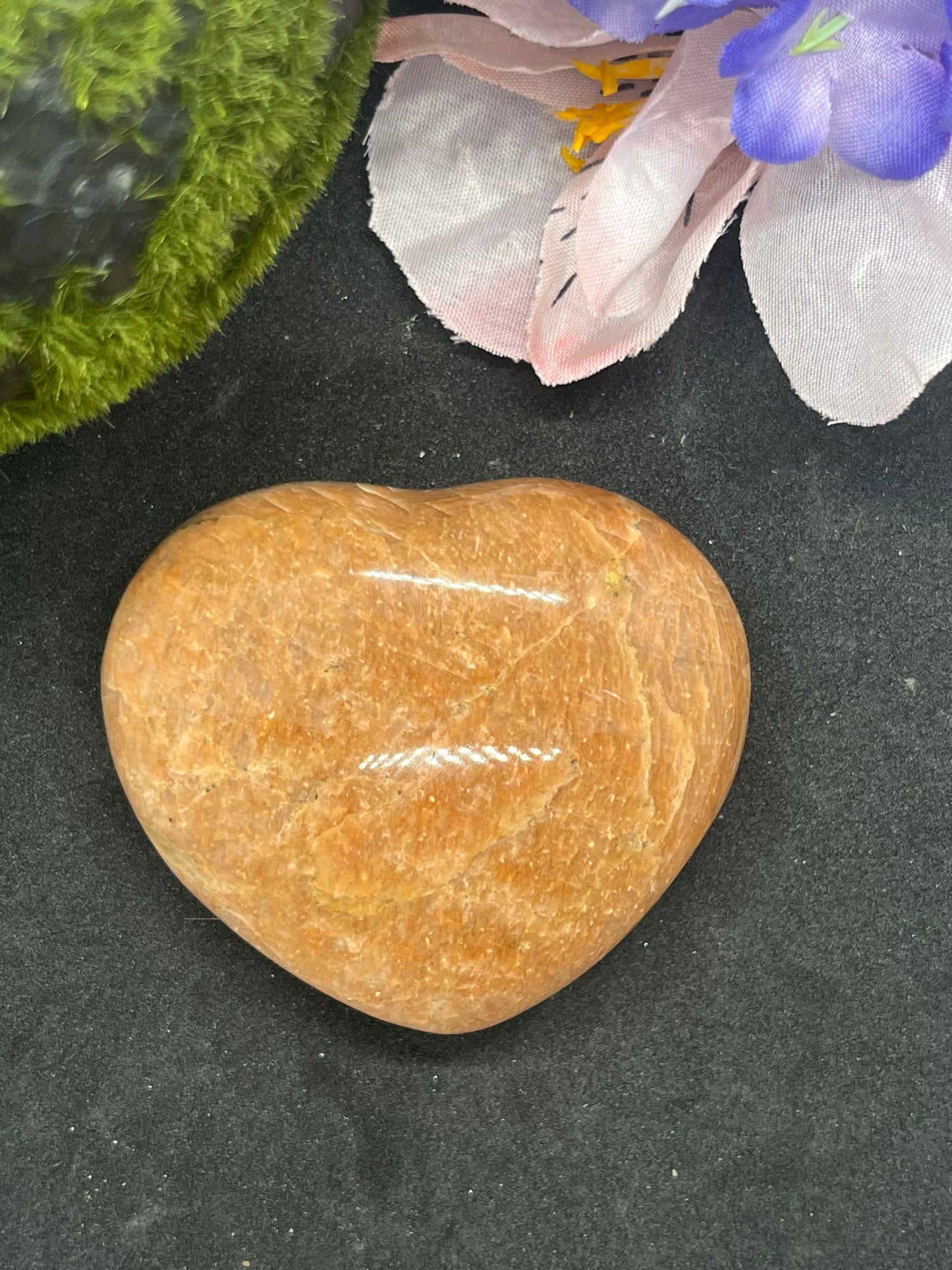 Peach Moonstone Hearts