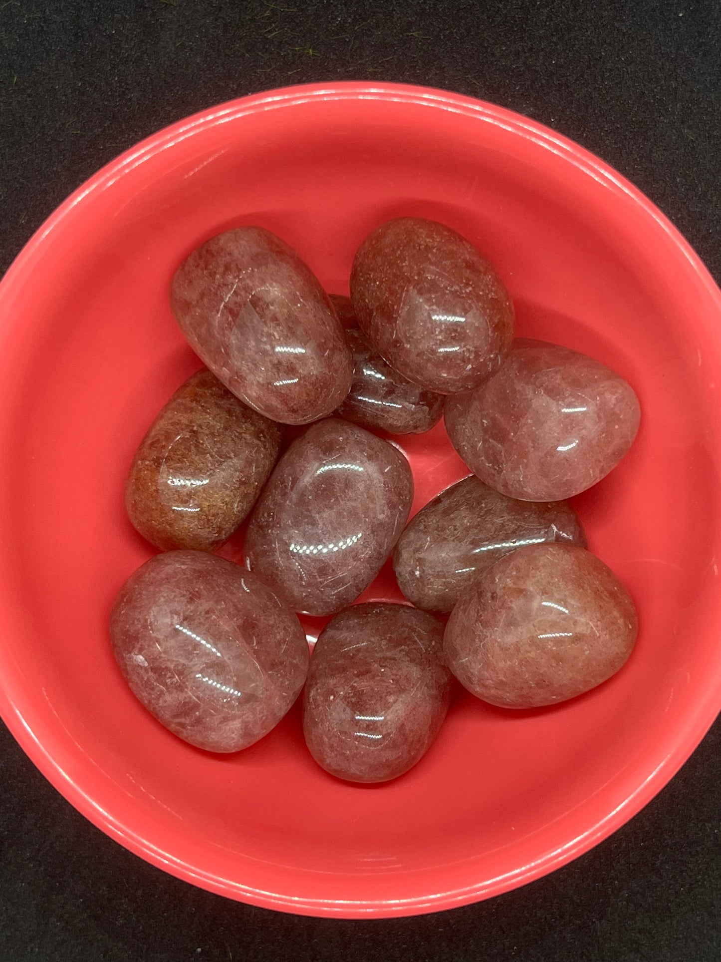 Strawberry Quartz Tumbles