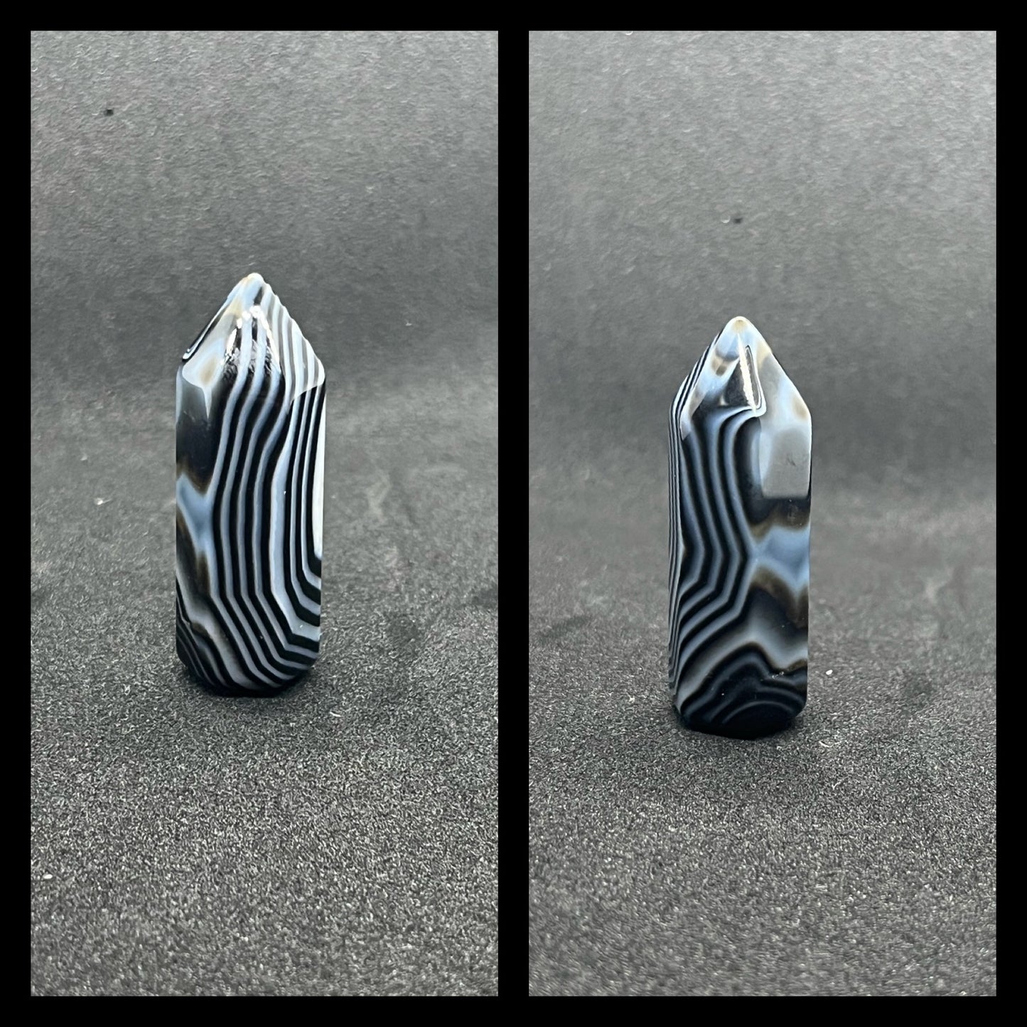 Mini Black Banded Agate points