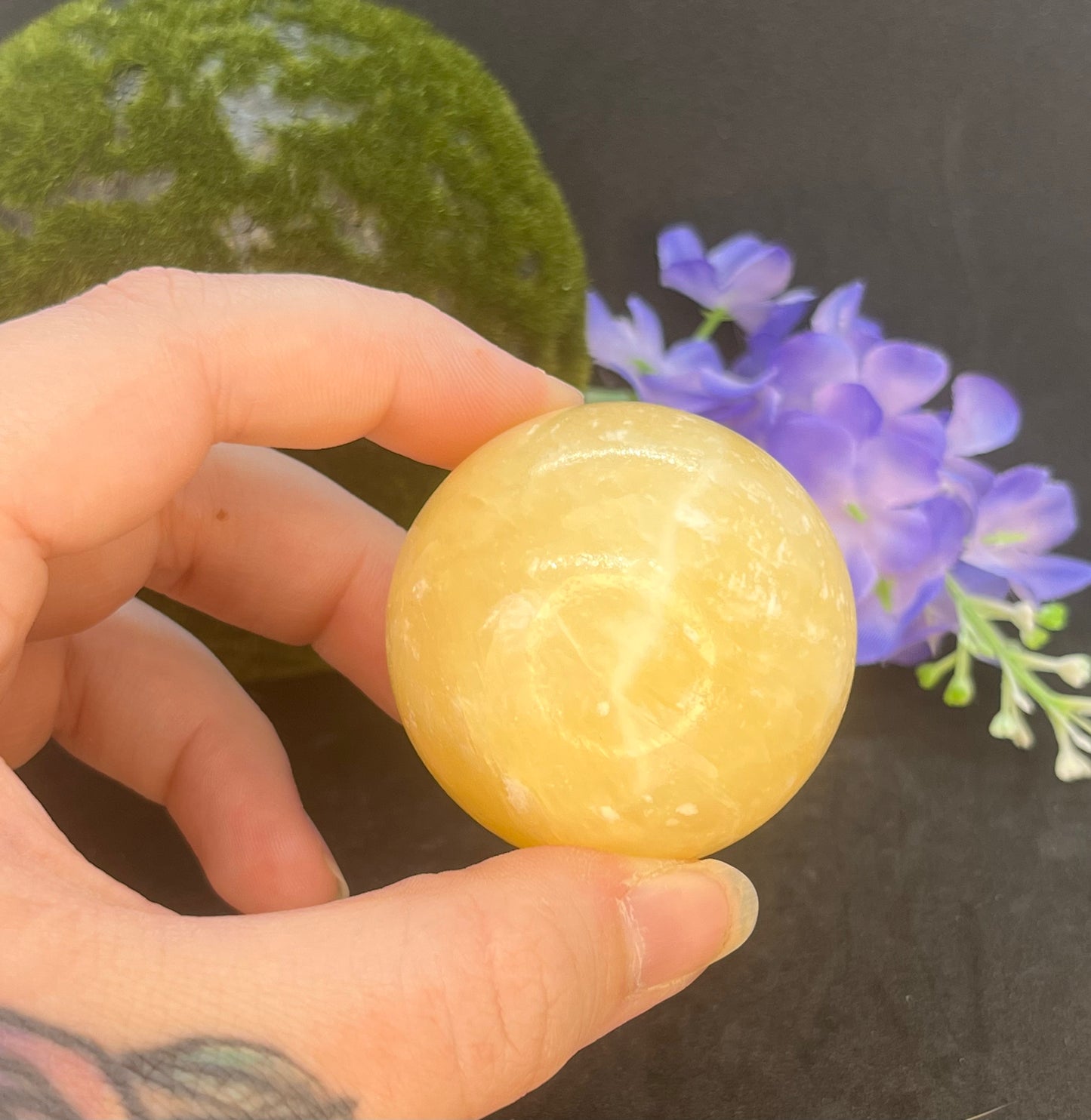 Orange Calcite Sphere