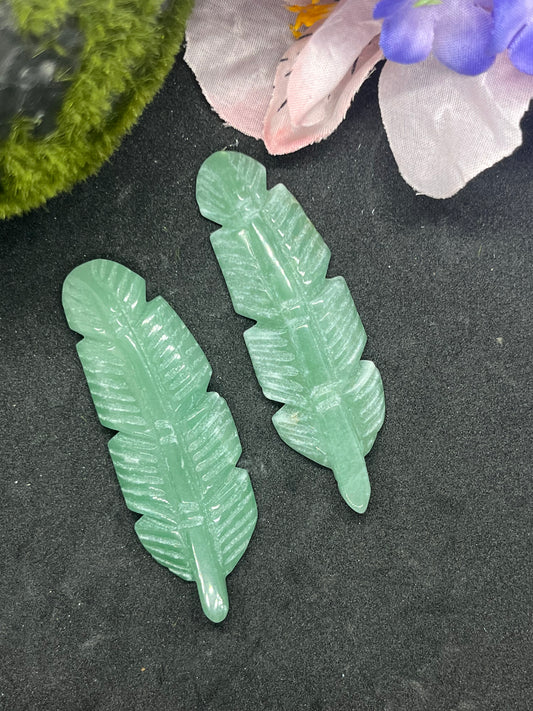 Green Aventurine Feather