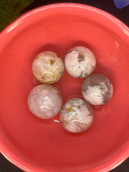 Flower Agate Mini Sphere